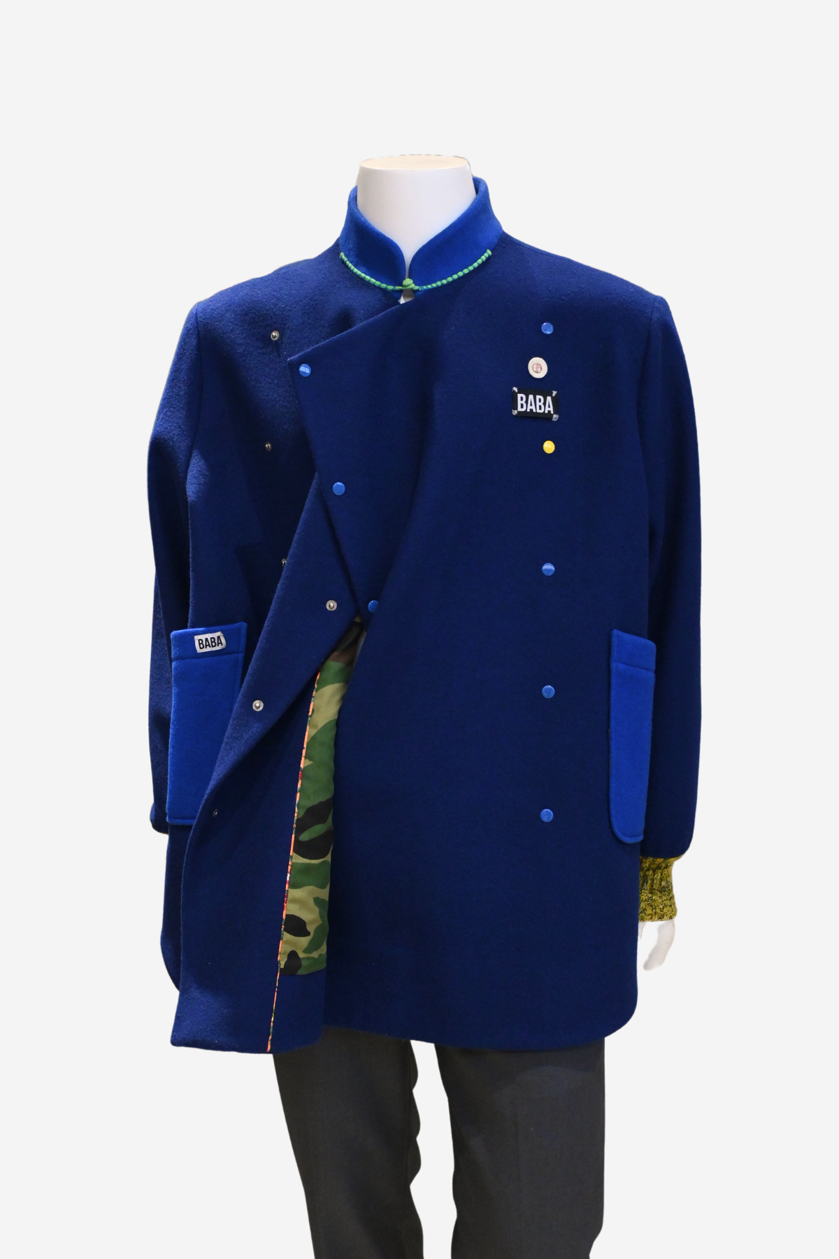 Cerulean Blue Wool Jacket