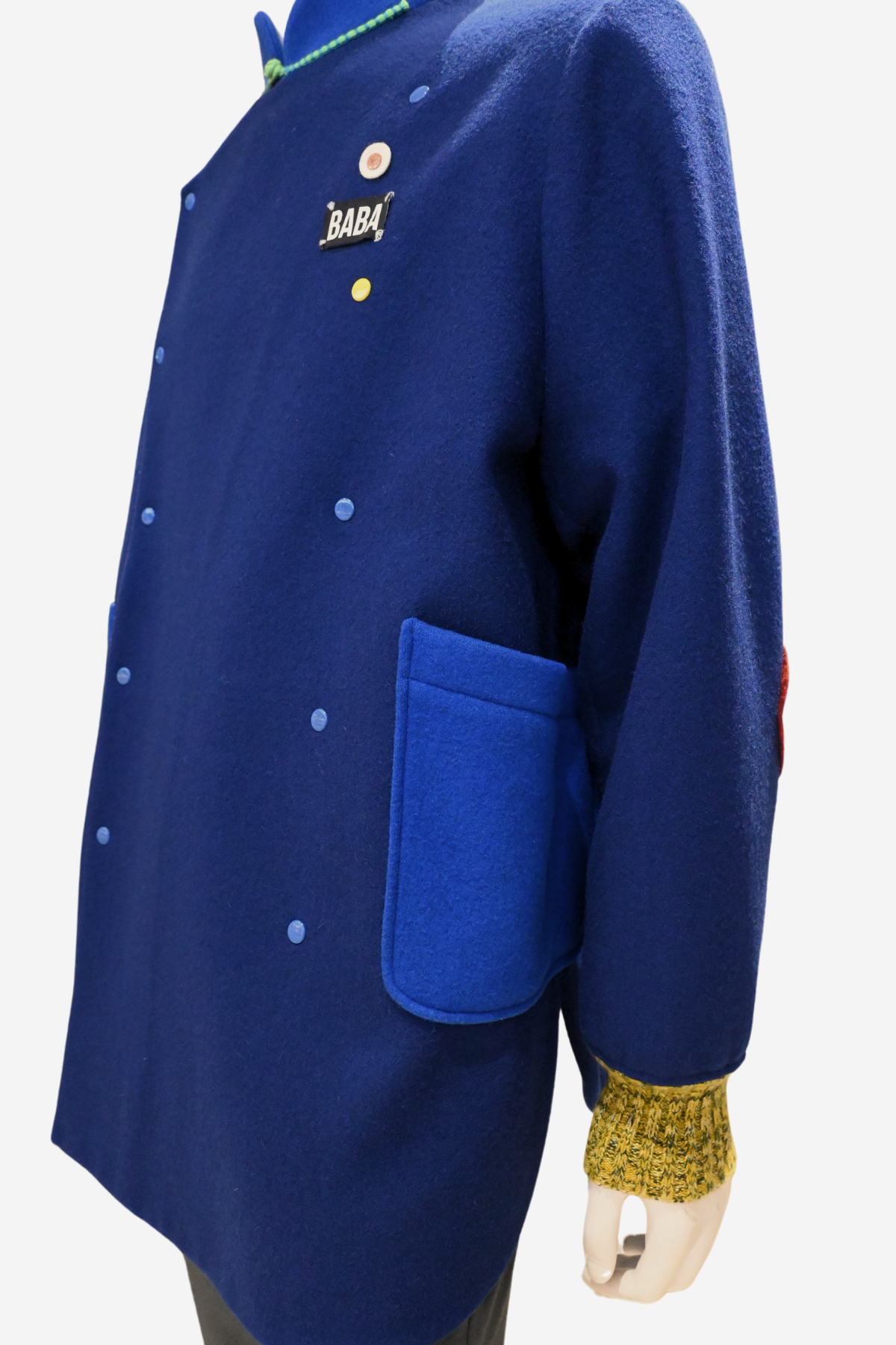 Cerulean Blue Wool Jacket