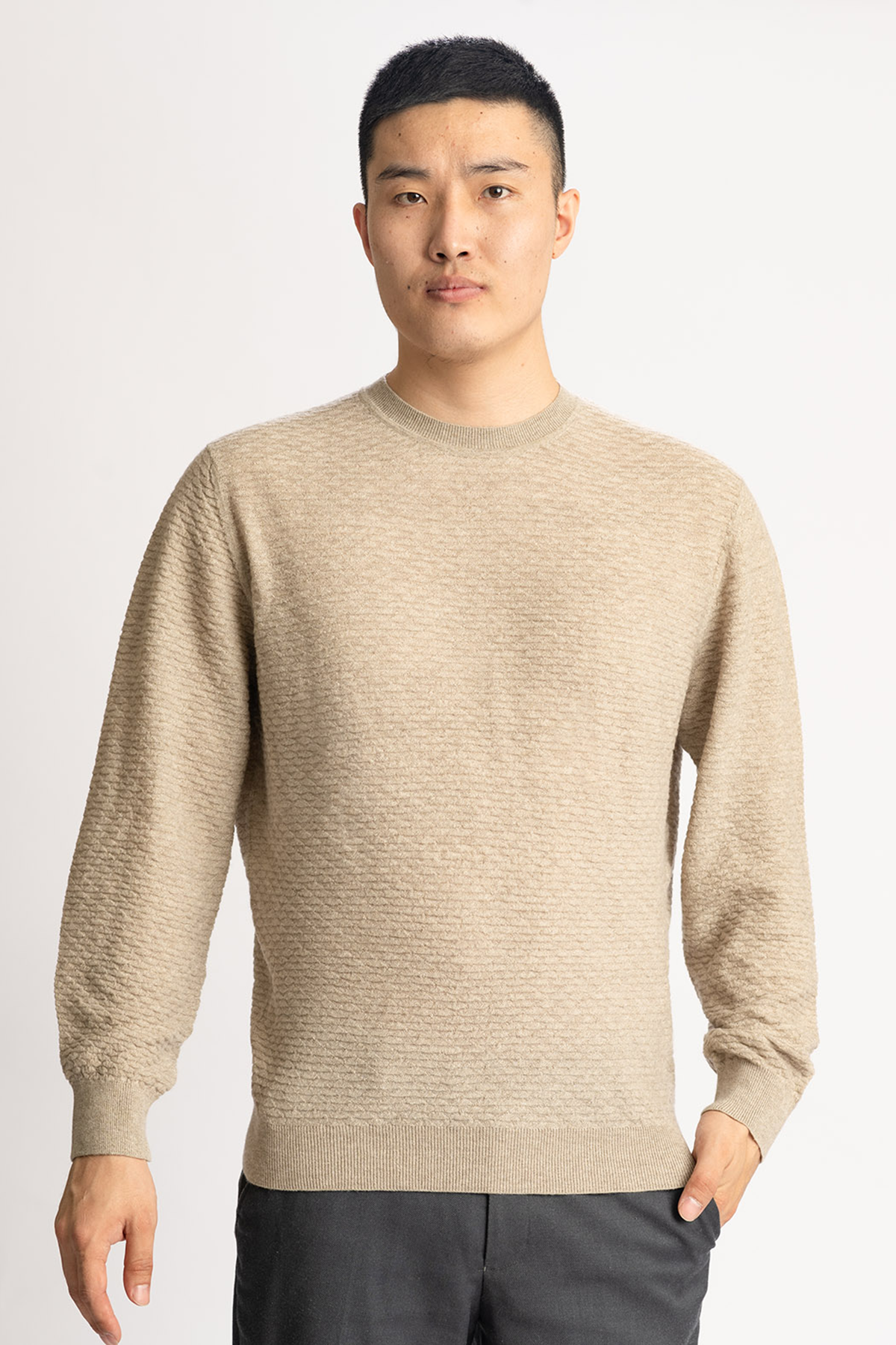 3D Pattern Cashmere Sweater