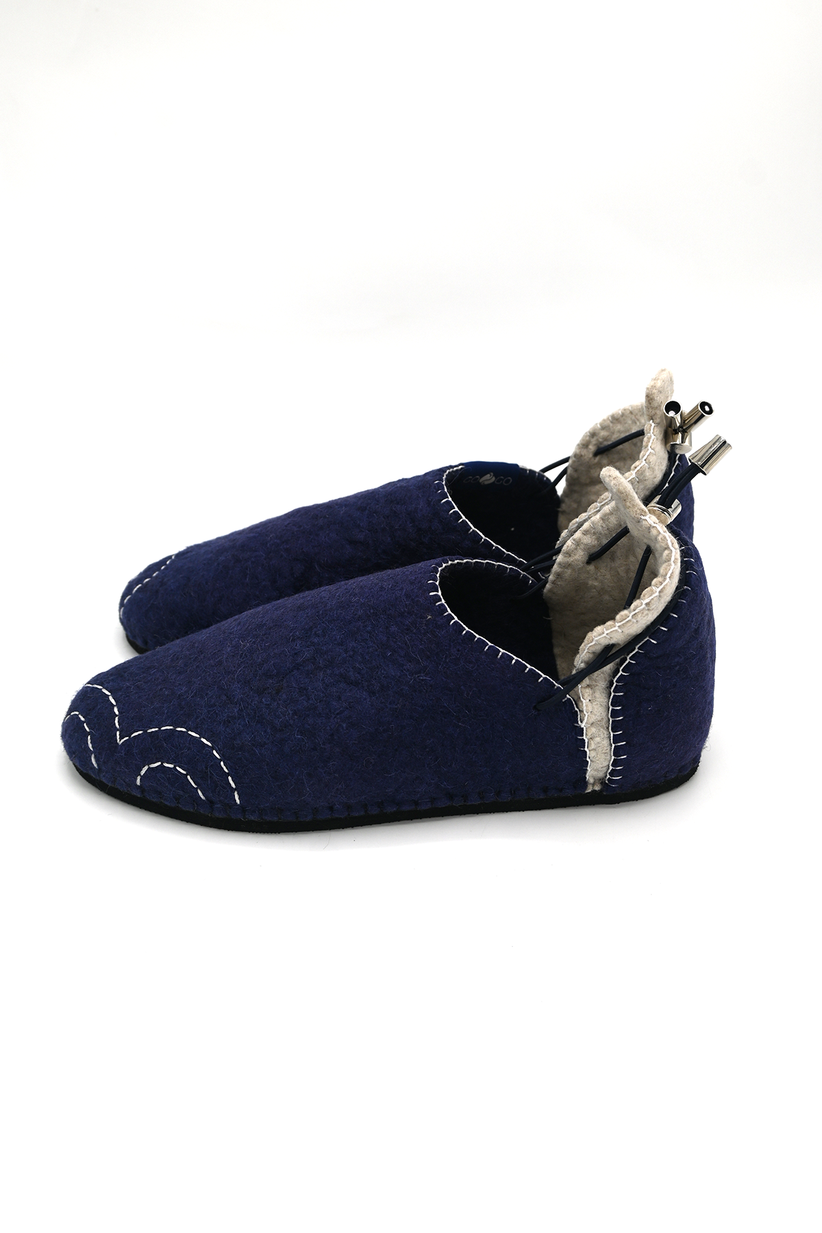 Handmade Wool Shoes Blue