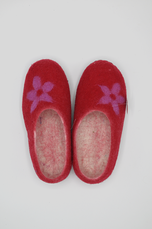 Flower design slipper cheap