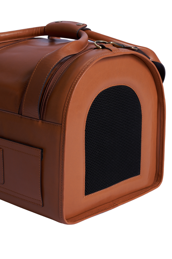 Leather Travel Pet Carrier Nest Mongolian Gallery