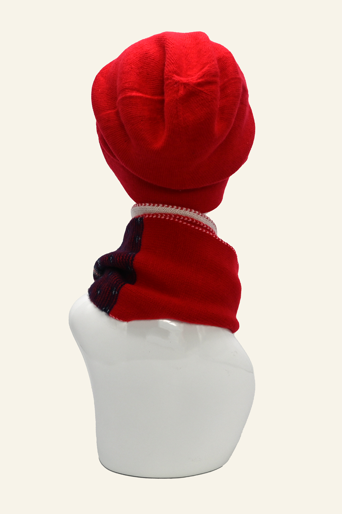 Pure Cashmere Red Beanie