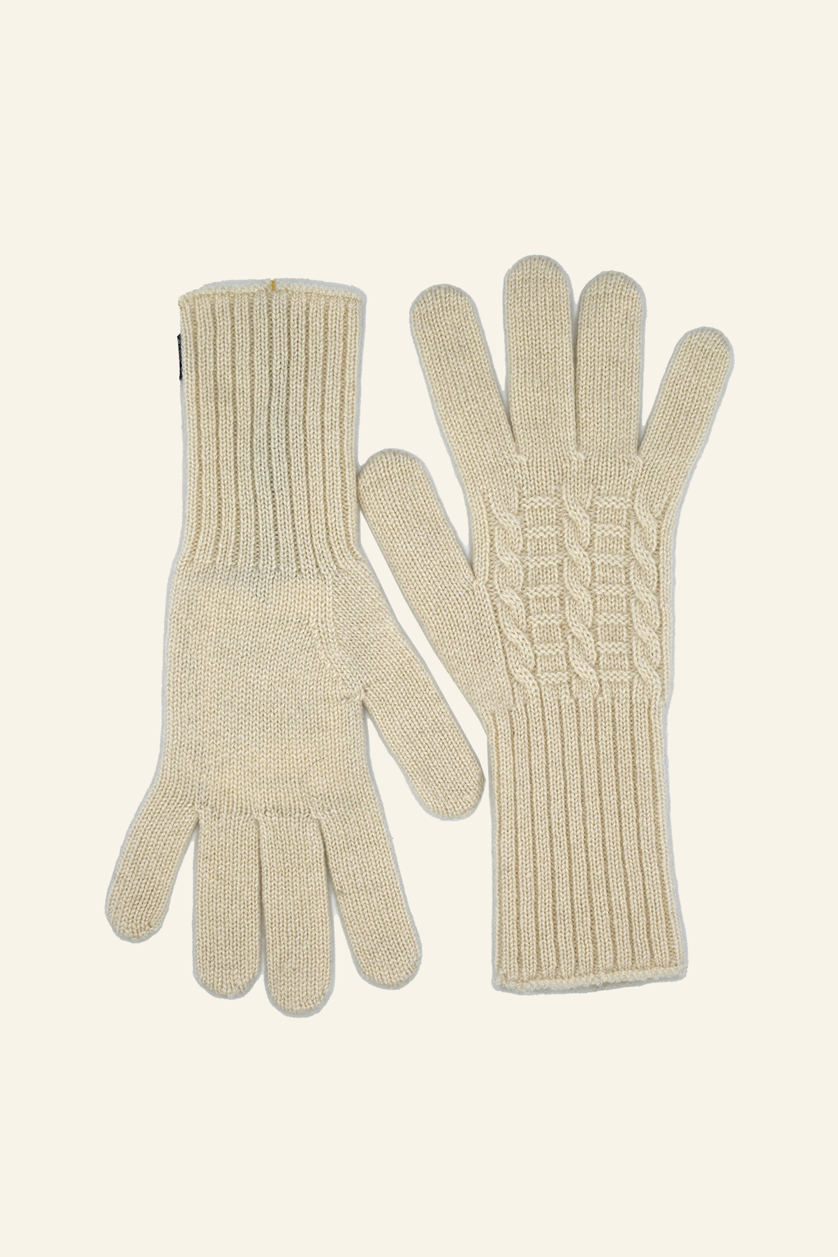 Half Sleeve Cashmere Pattern Knit Gloves