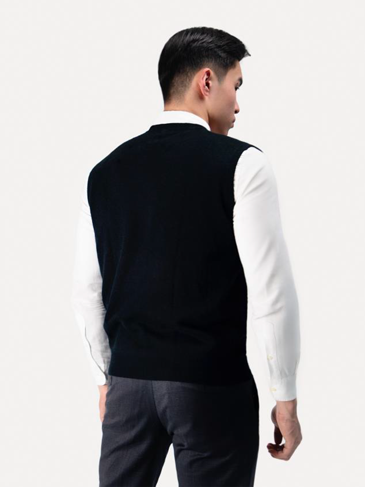 Pure Cashmere V-neck Vest