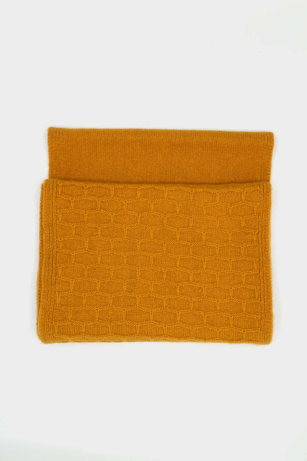 Honeycomb Print Cashmere Scarf