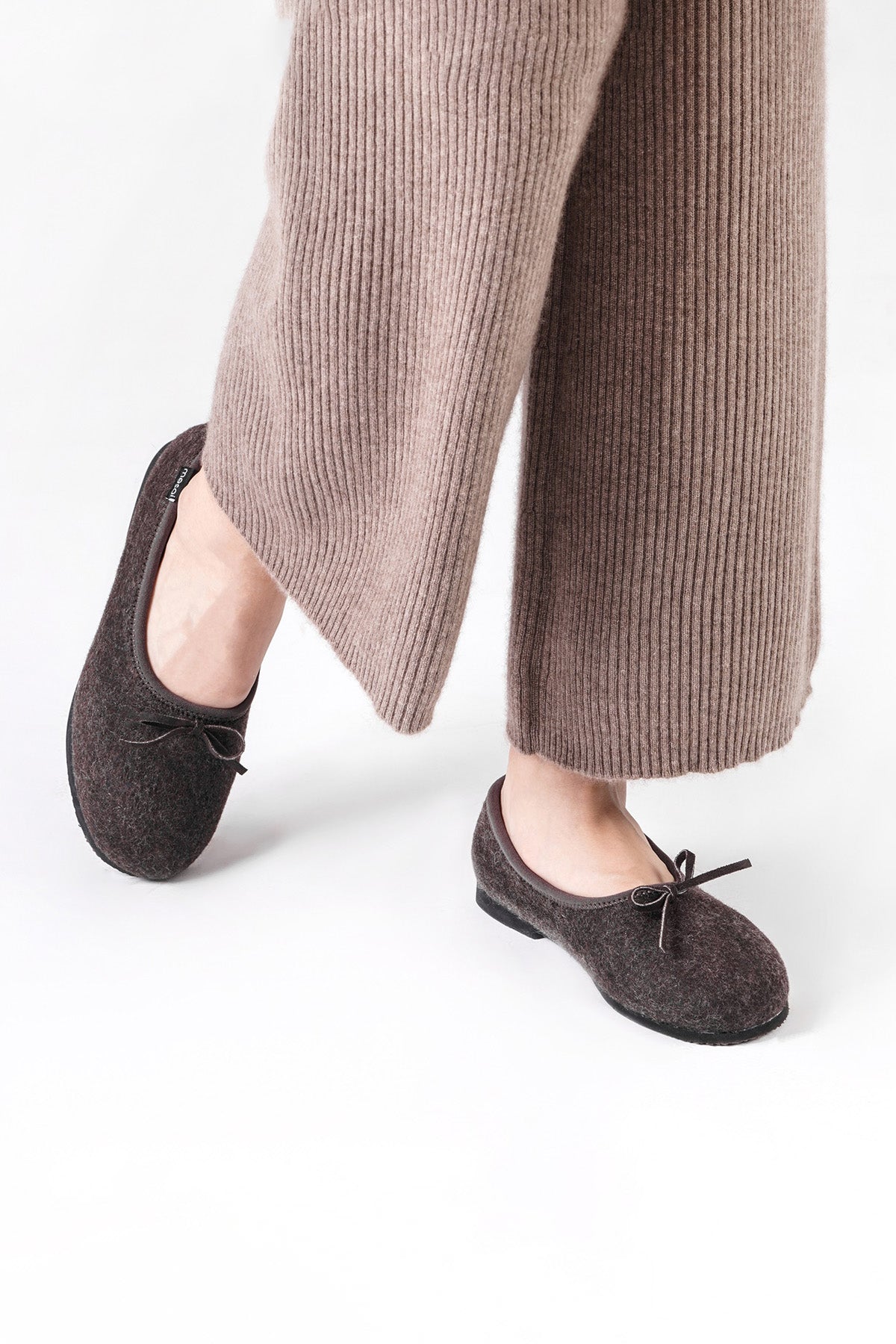 Brown Cashmere Ballerina