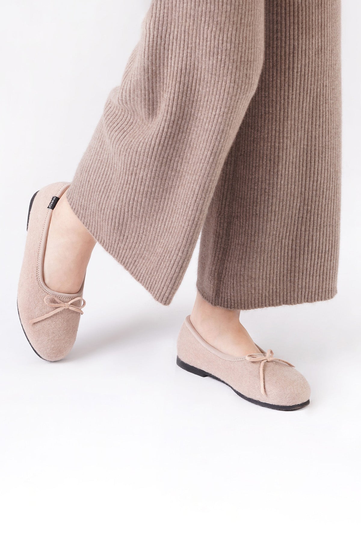 Beige Cashmere Ballerina