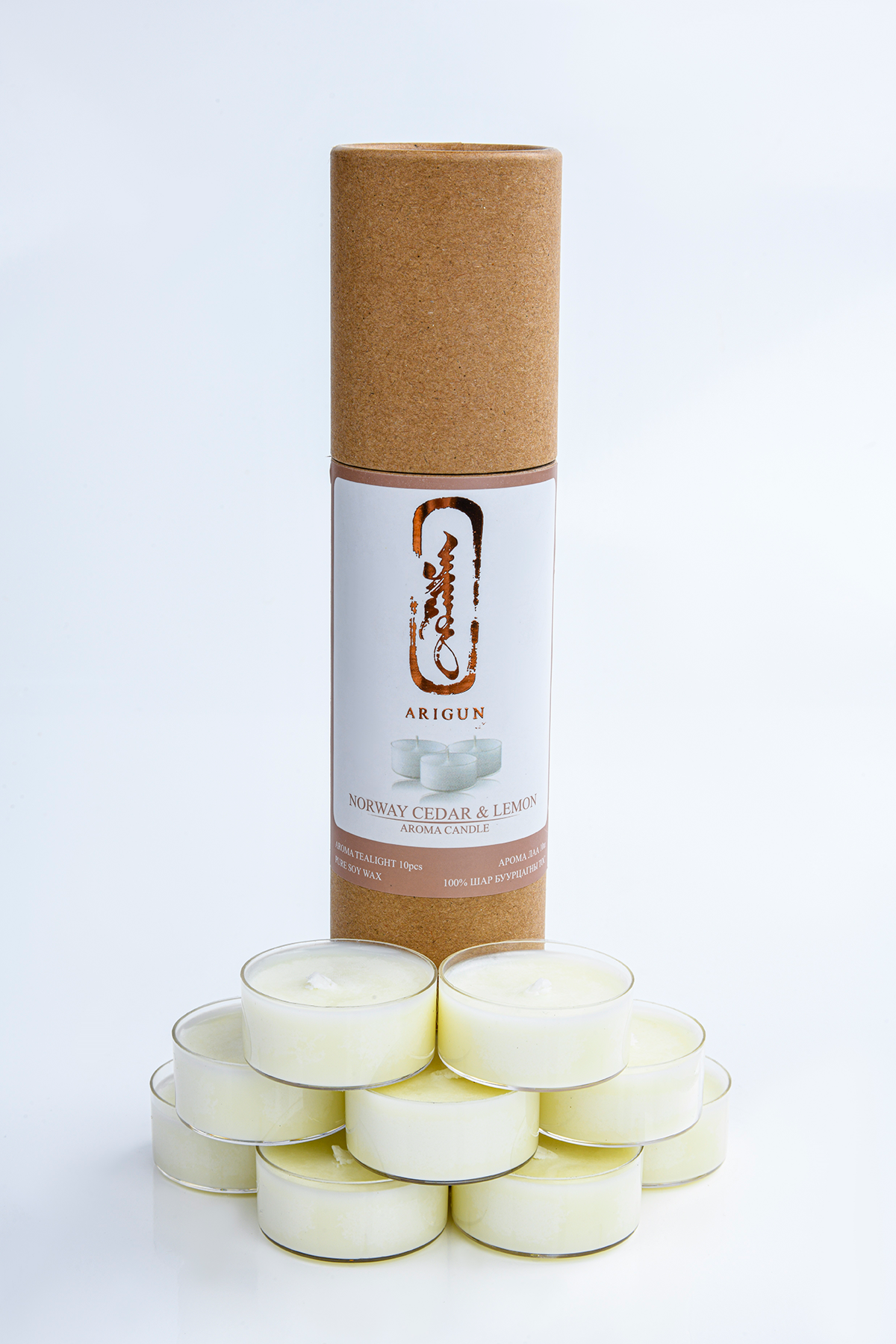 Norway Cedar &amp; Lemon Tealight Candle