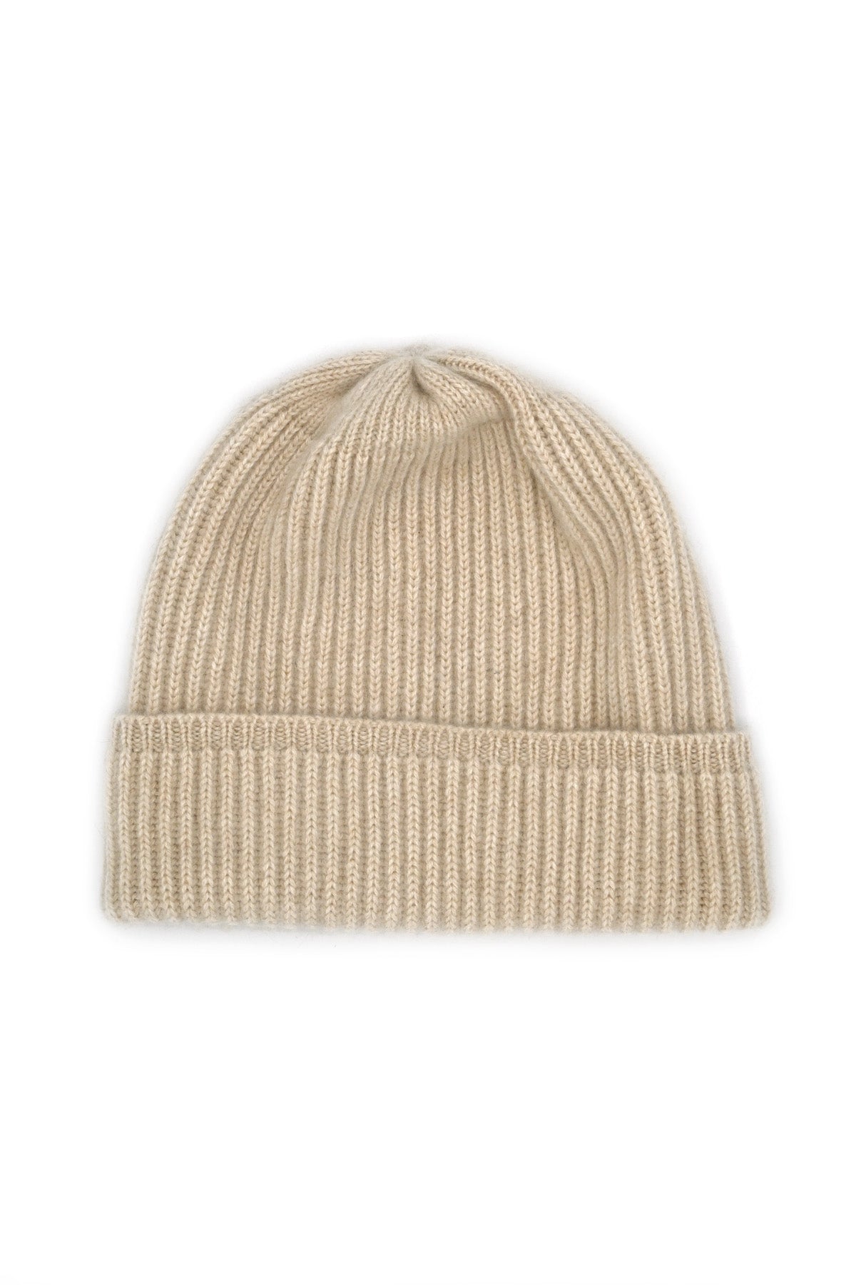 Beige Cashmere Beanie