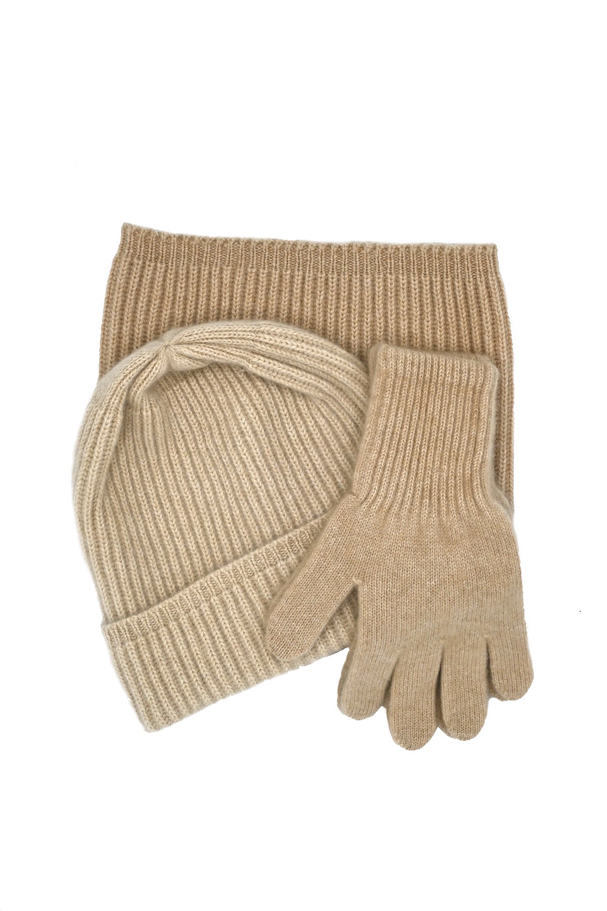 Beige Cashmere Gloves