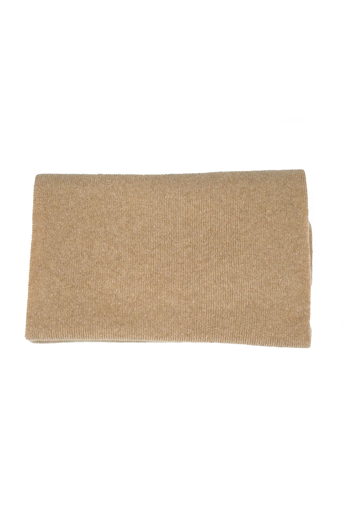 Ribbed Knitted Cashmere Scarf