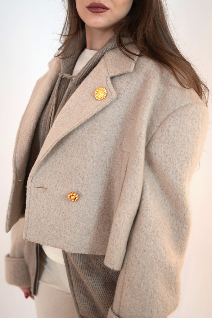 ★22-23AW新作★TheOpen Product★TAILORED CROP WOOL JACKET tibdb3066115013_1733787014208_