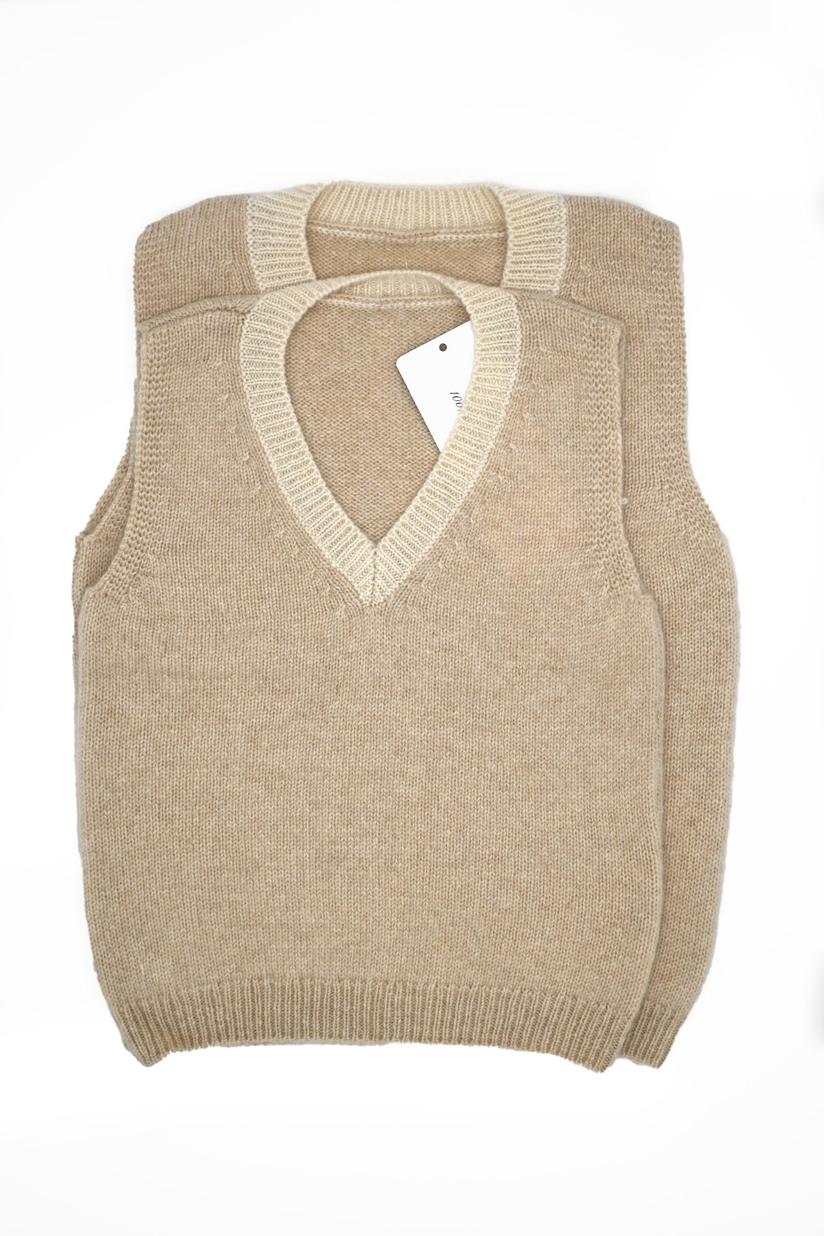 Beige Cashmere Vest
