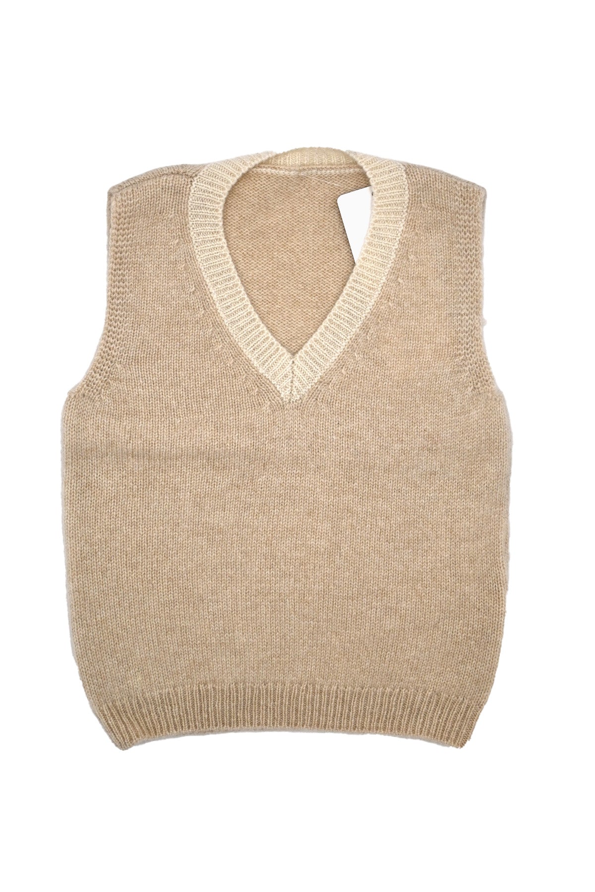 Beige Cashmere Vest