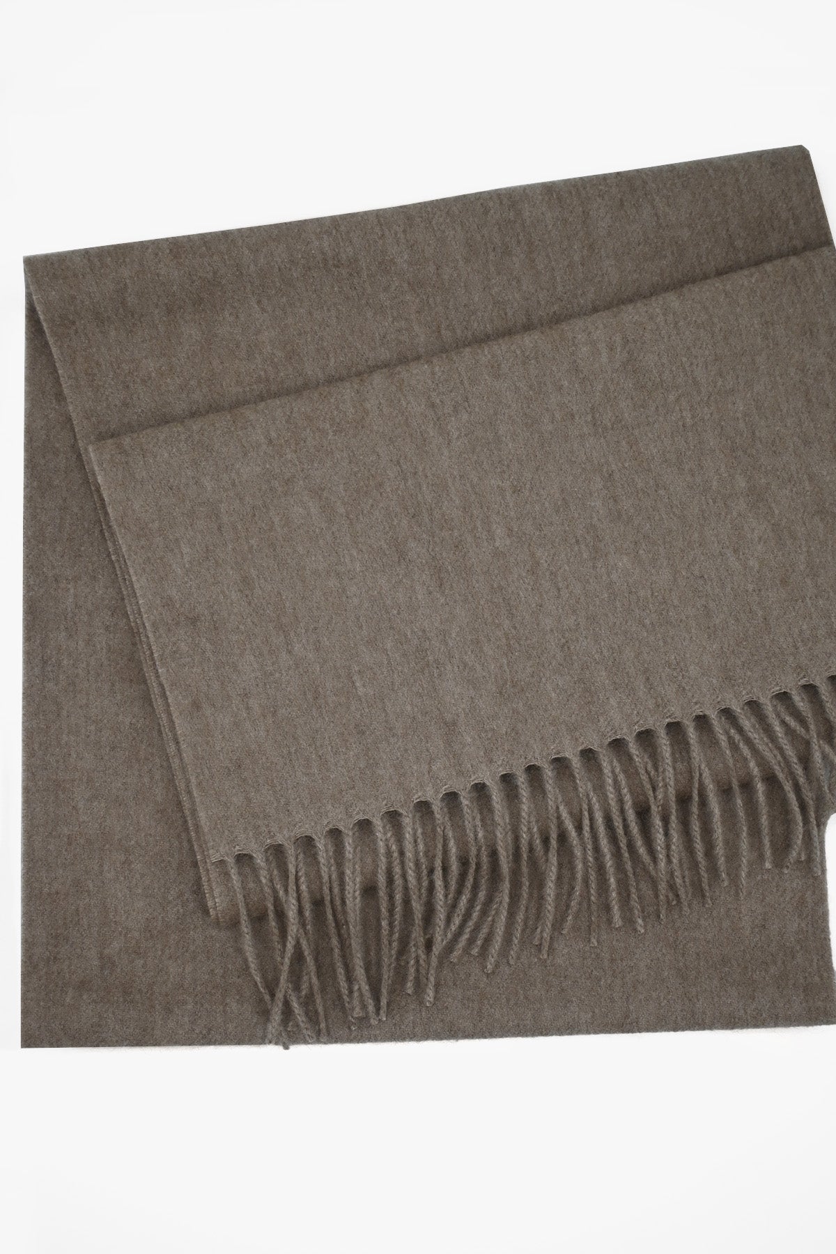 Brown Woven Cashmere Scarf