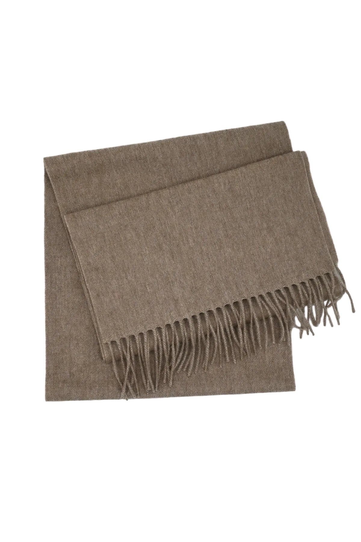 Brown Woven Cashmere Scarf