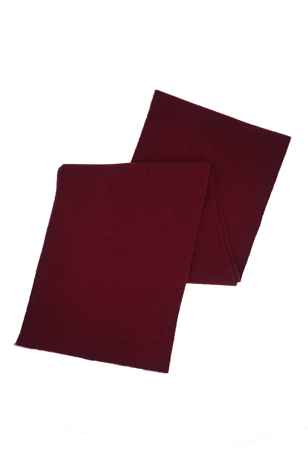 Burgundy Narrow Cashmere Scarf