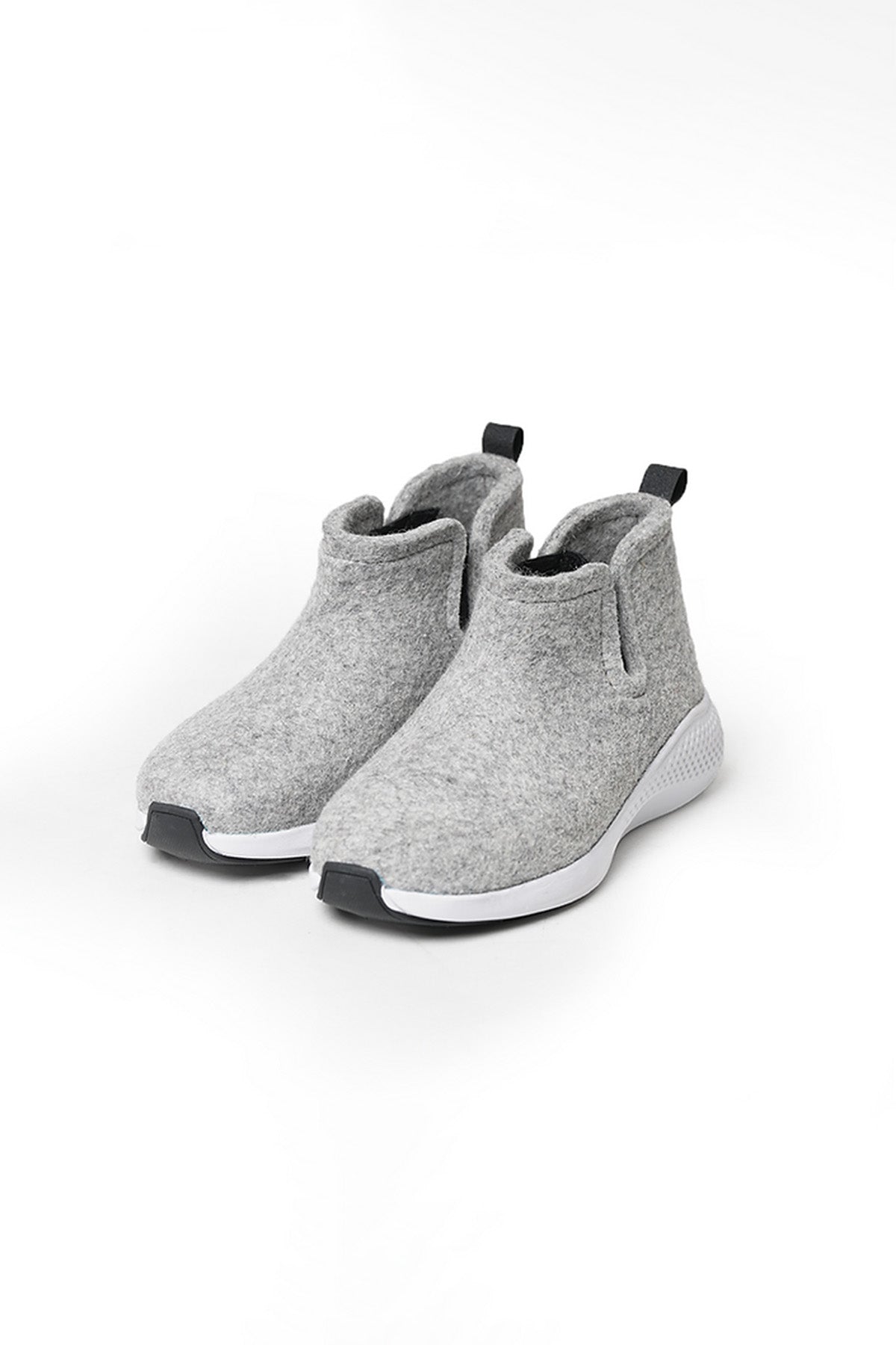 Grey Felted Wool Sport Shoes