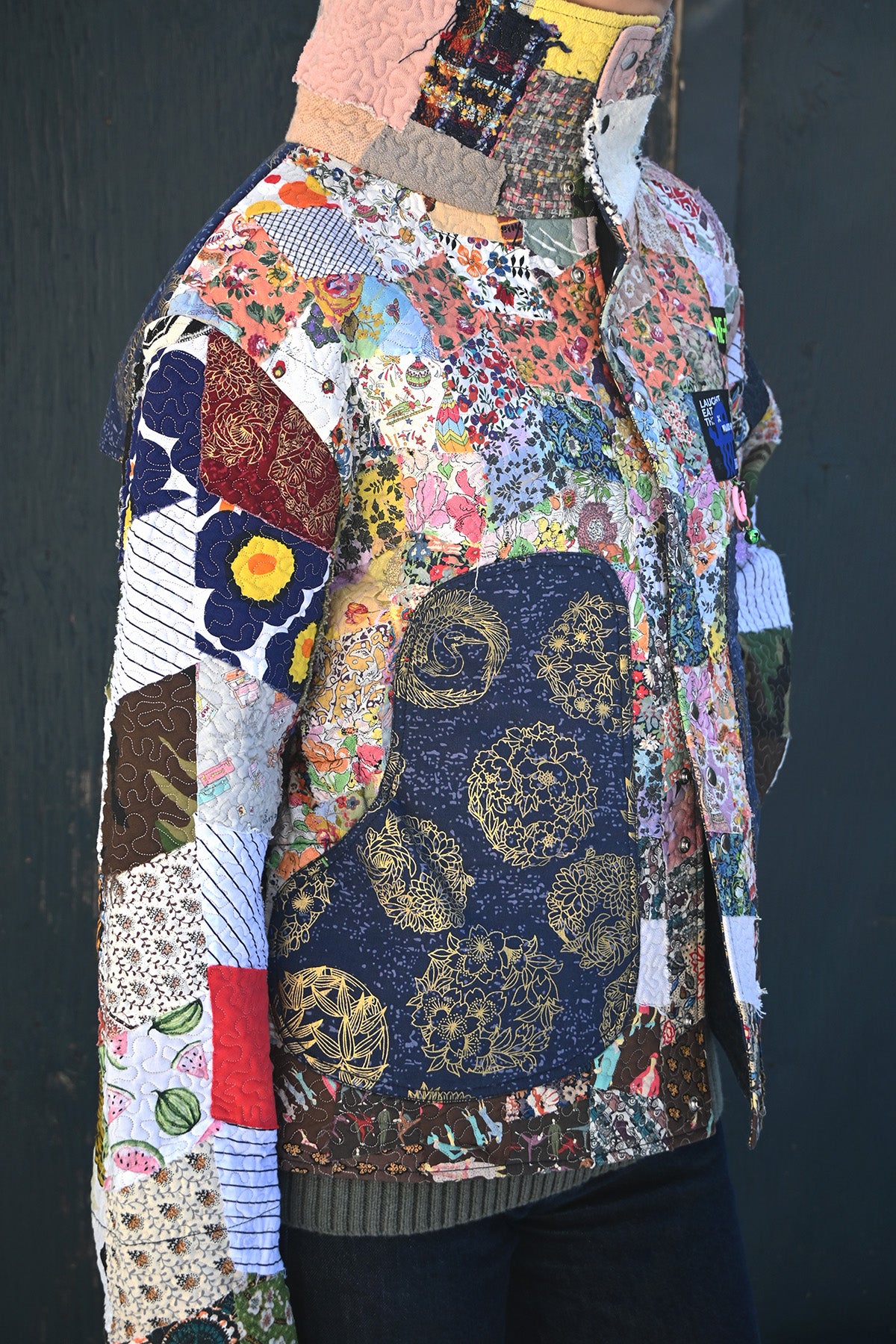 Cotton Patchwork Short Jacket