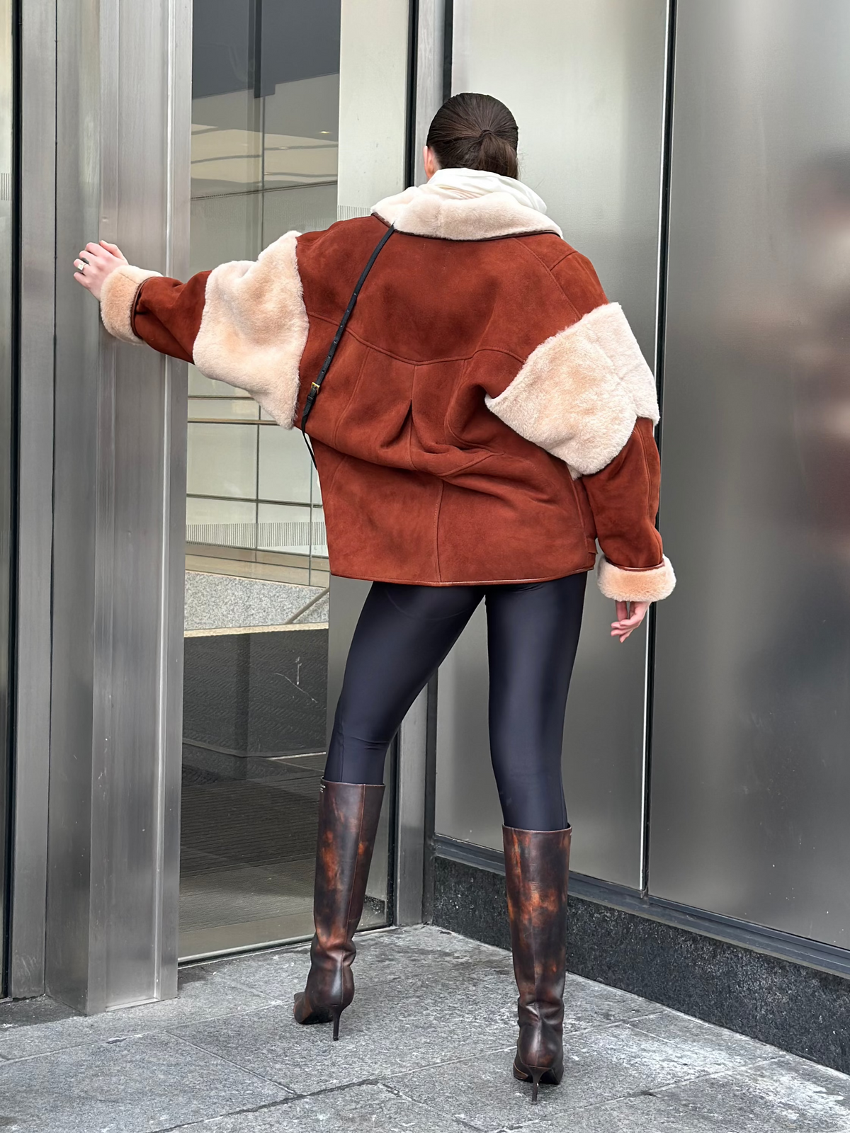 Suede &amp; Cowhide Jacket
