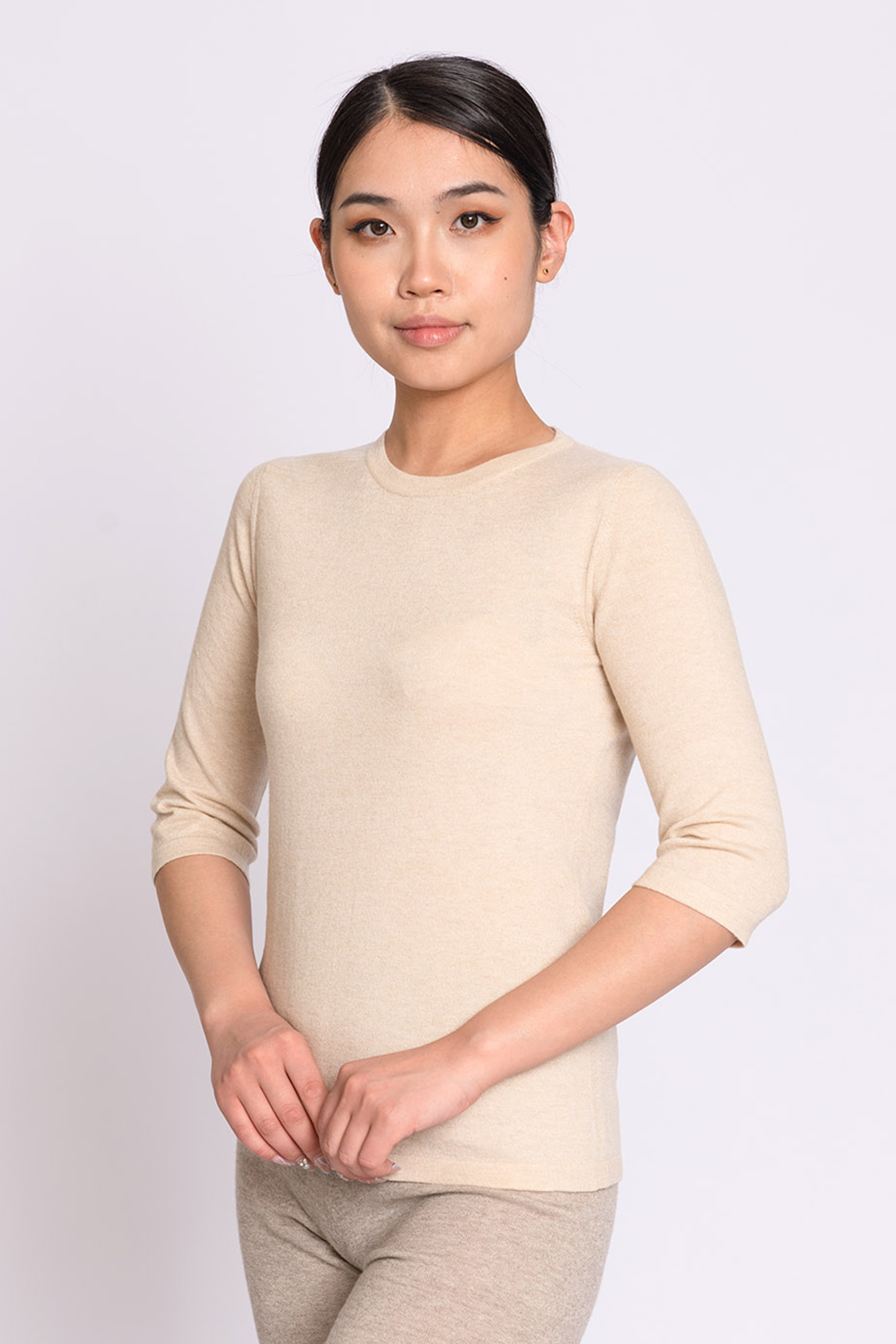 Quarter Sleeve Lightweight Crewneck Shirt