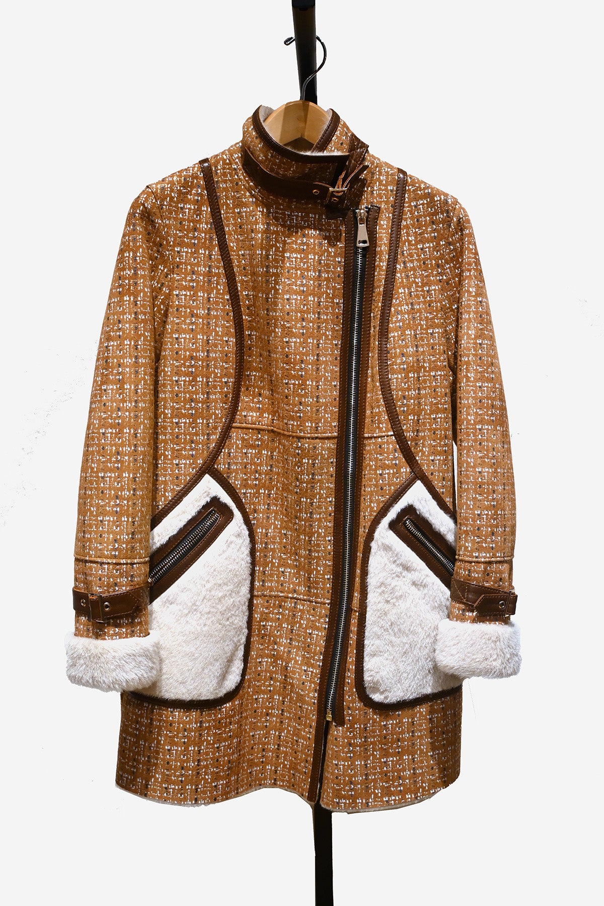 Lightweight Shearling Coat