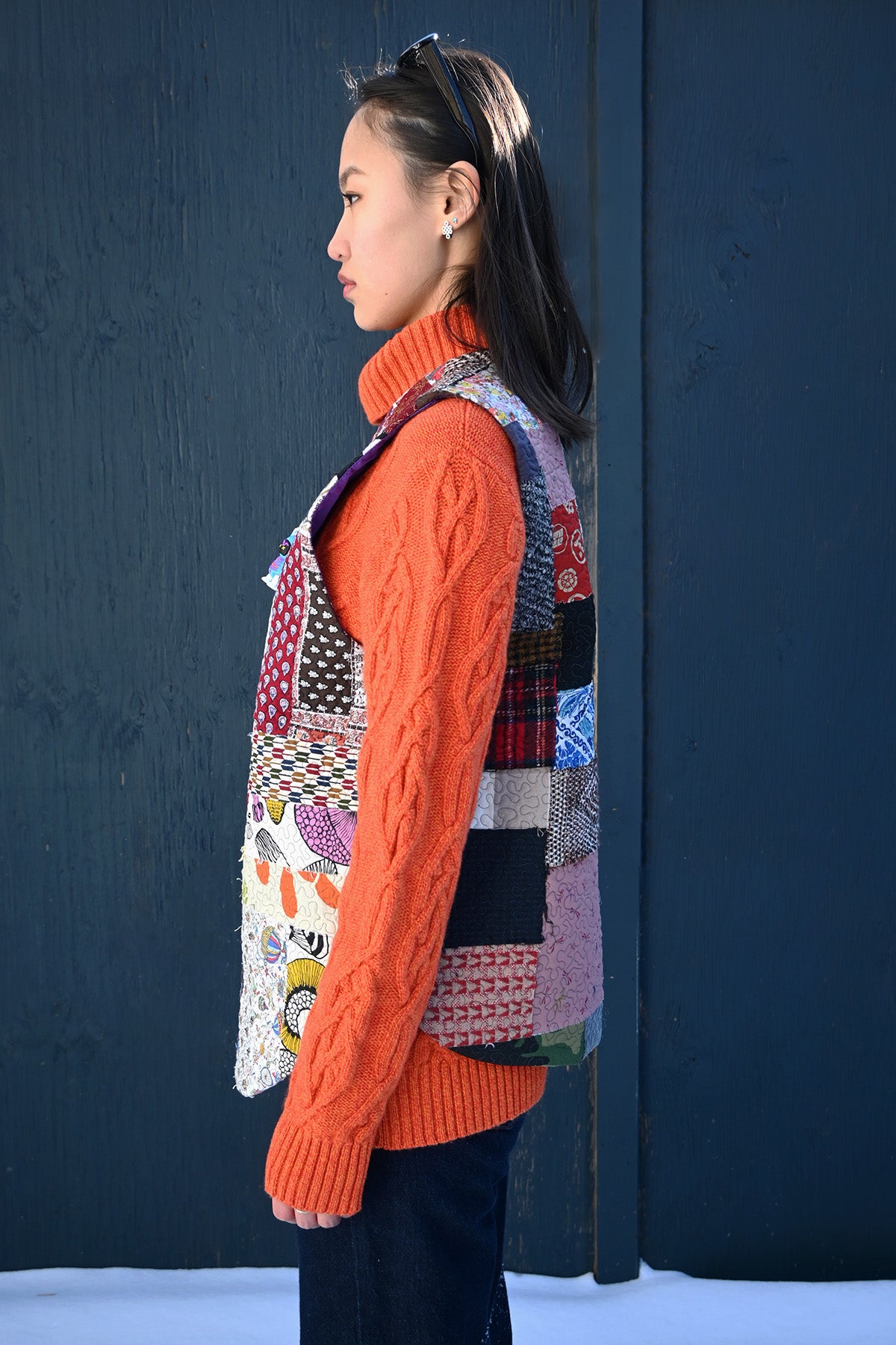 Patchwork Cotton Vest