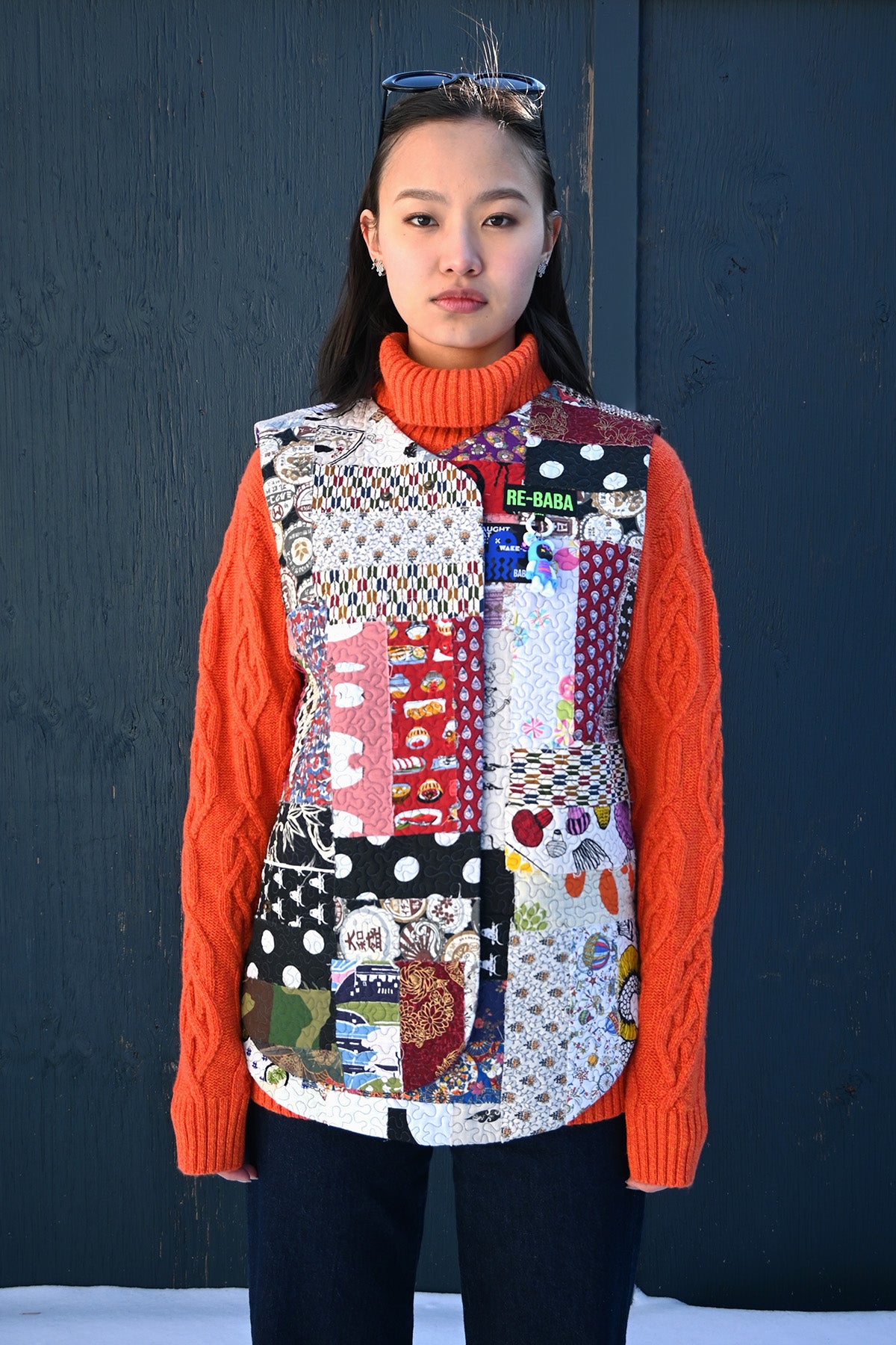 Patchwork Cotton Vest