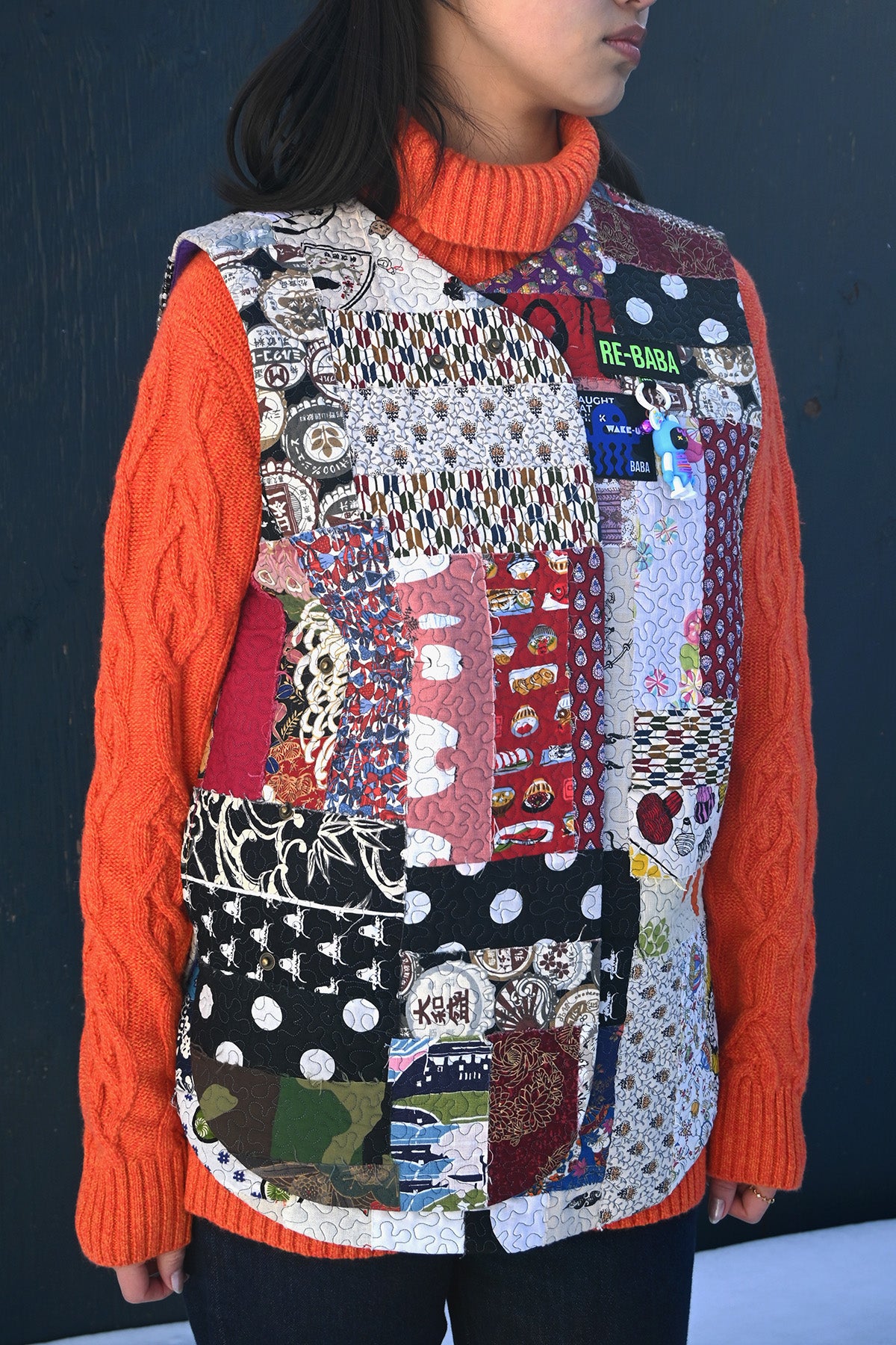 Patchwork Cotton Vest