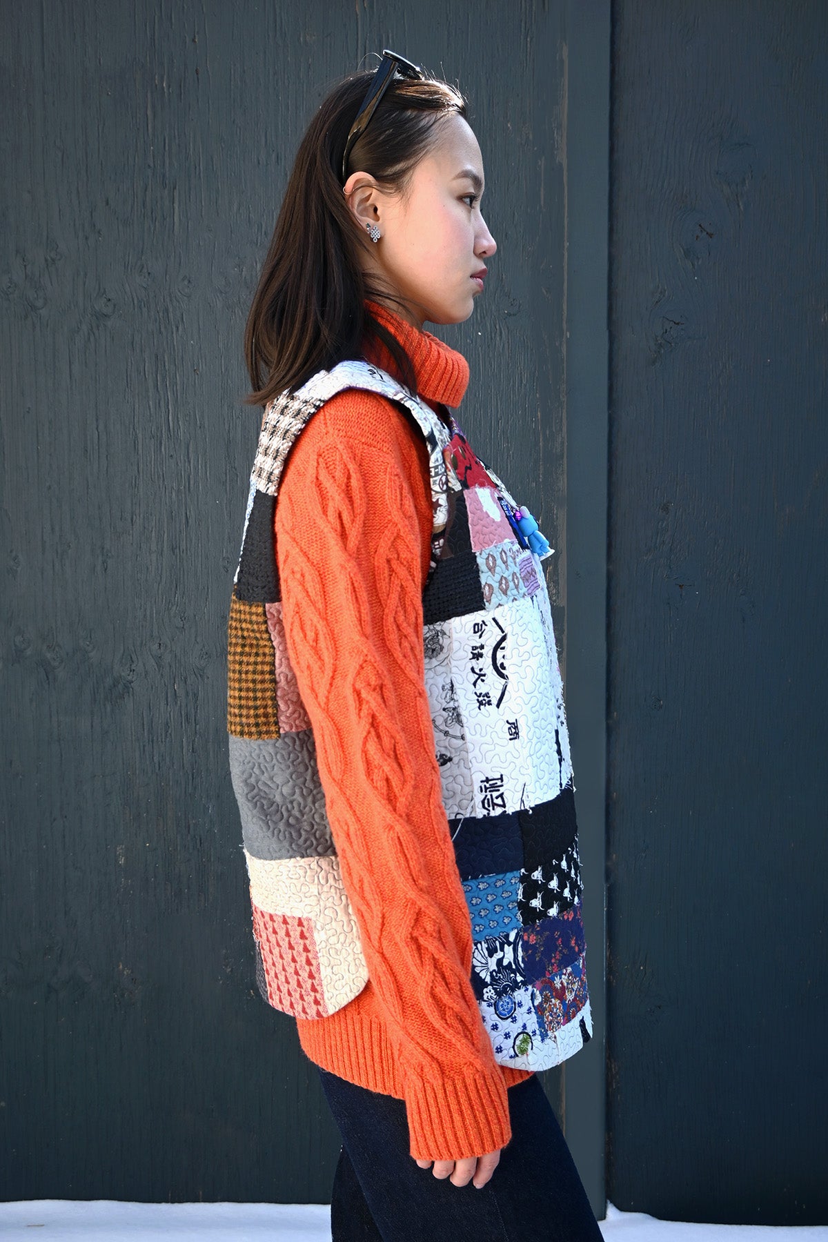 Patchwork Cotton Vest