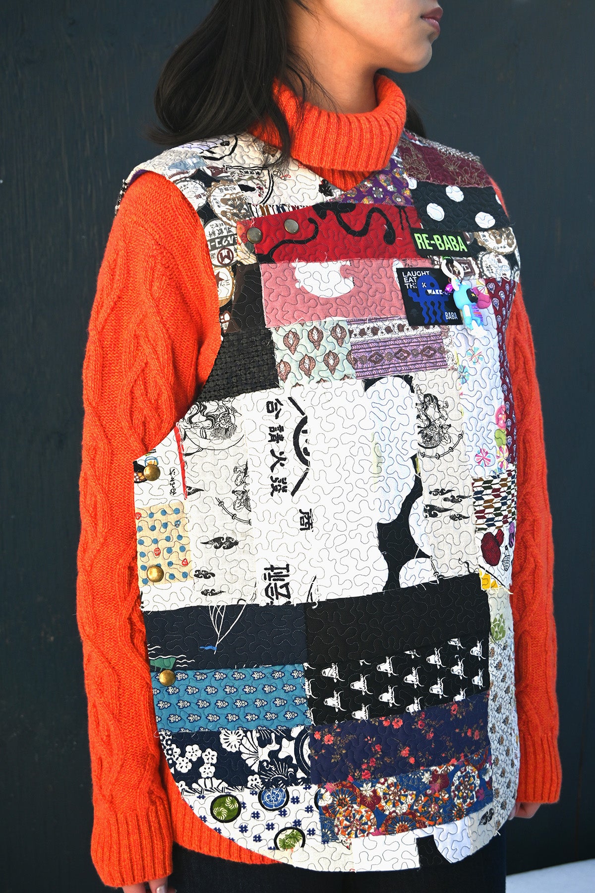 Patchwork Cotton Vest
