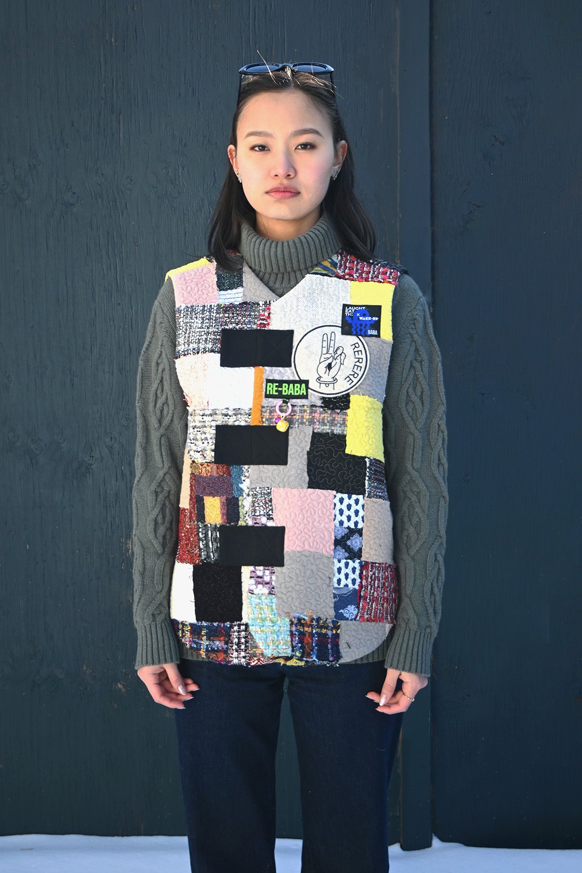 Patchwork Cotton Vest
