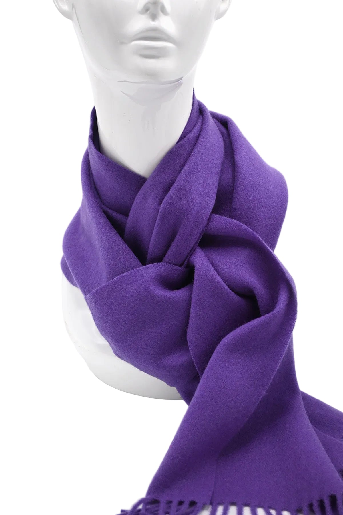 Purple Woven Cashmere Scarf
