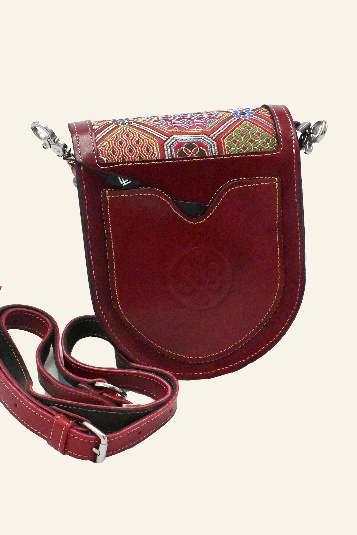 Rounded Leather Purse