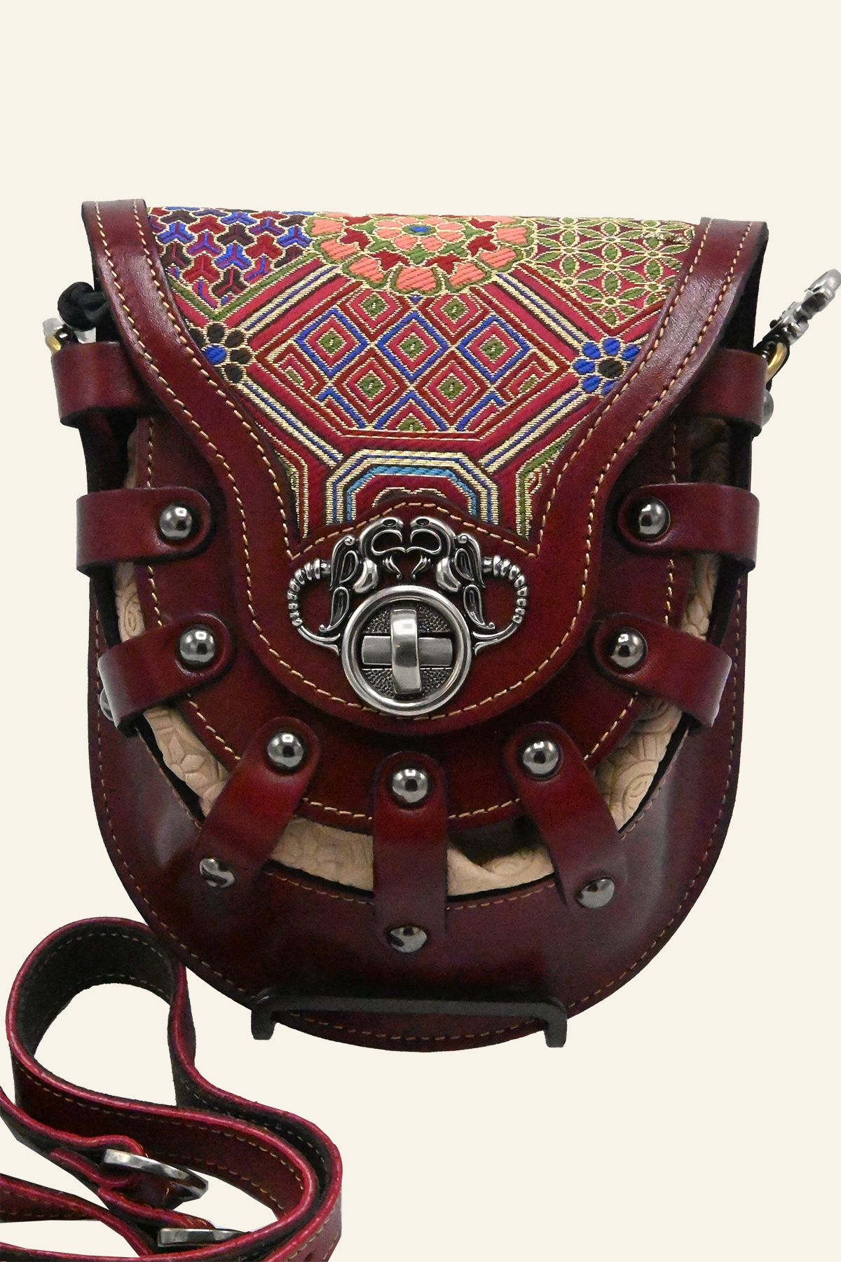 Rounded Leather Purse