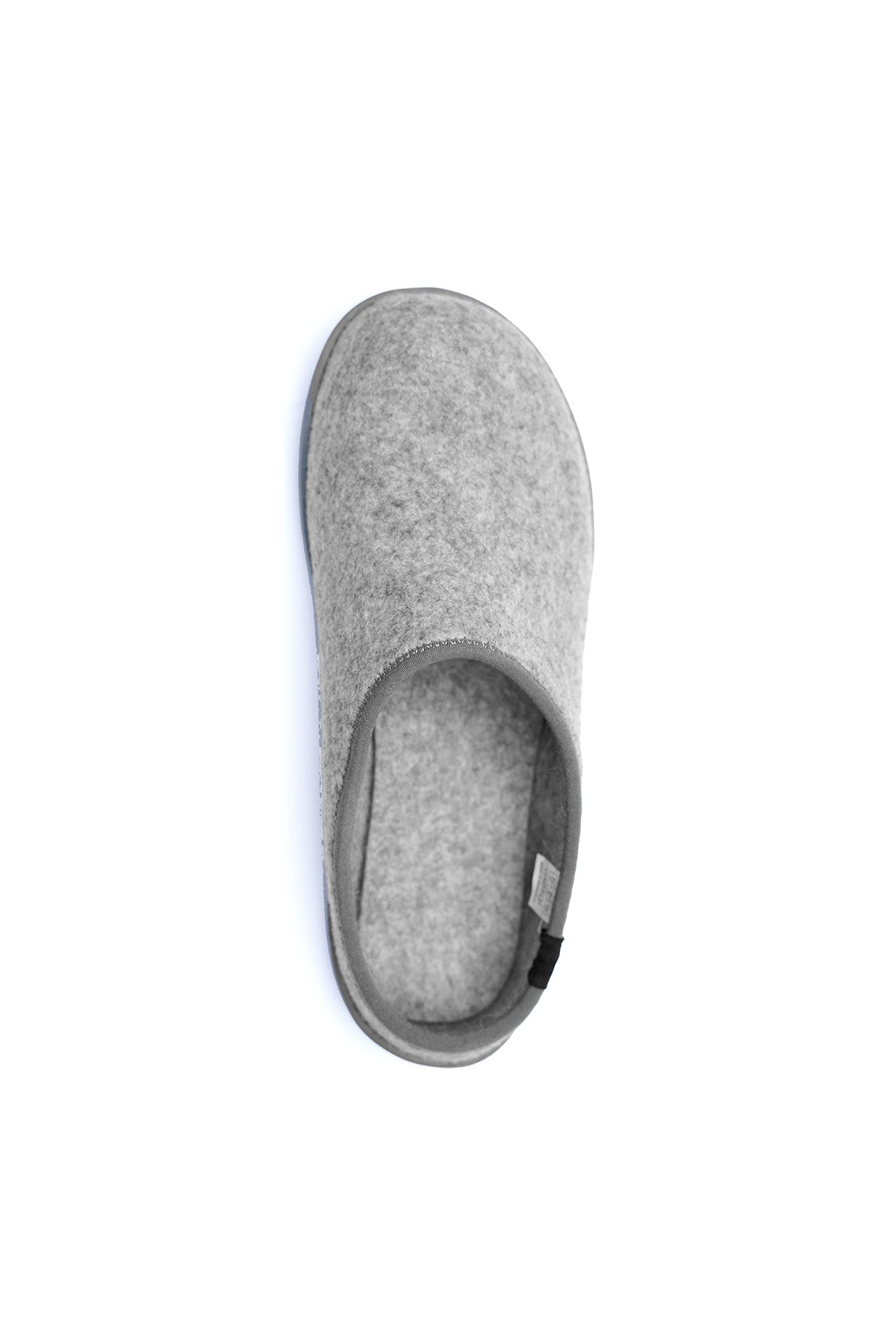 Grey Felted Wool Slippers