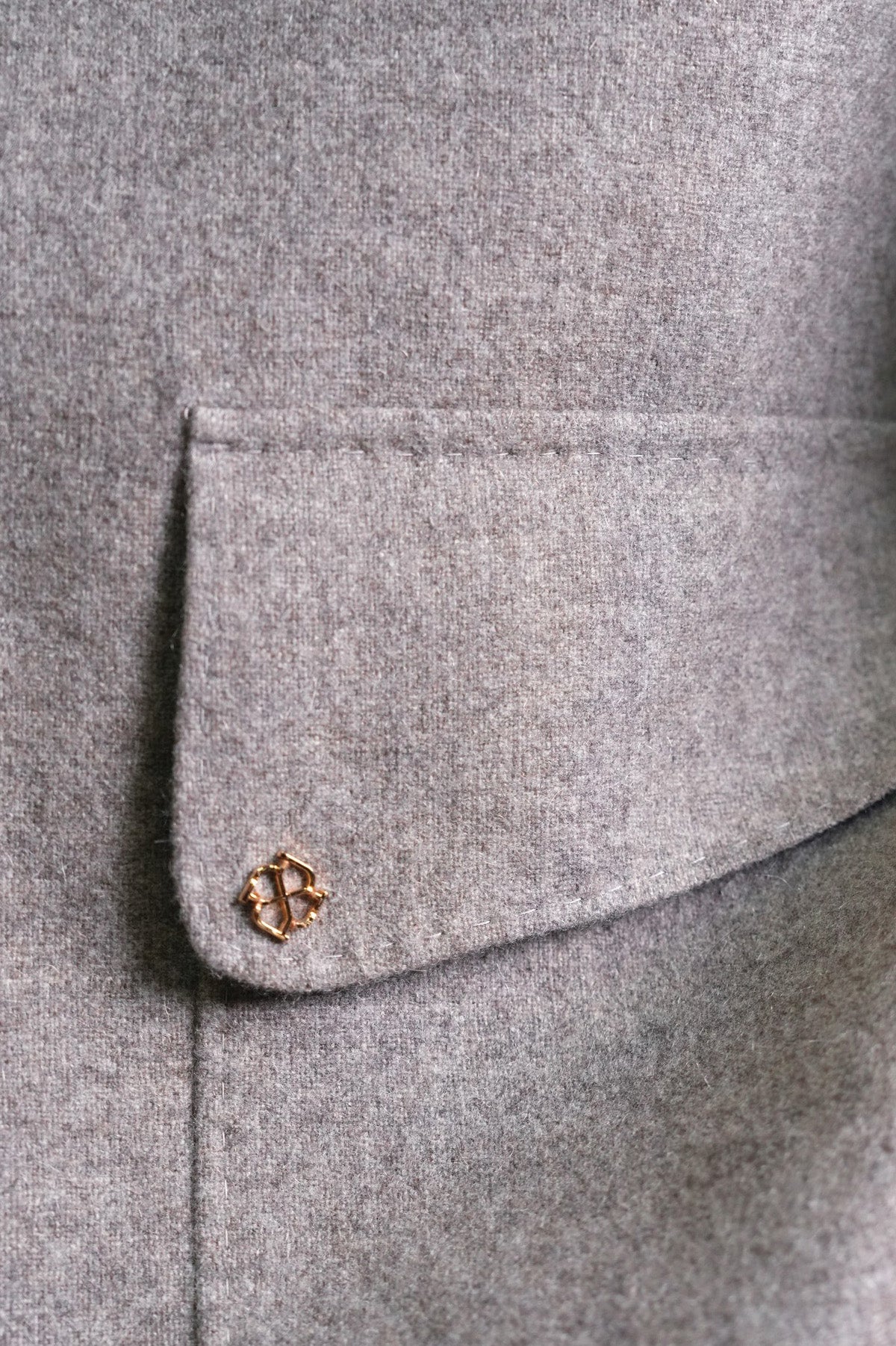 Brown HerringboneYak Wool Jacket