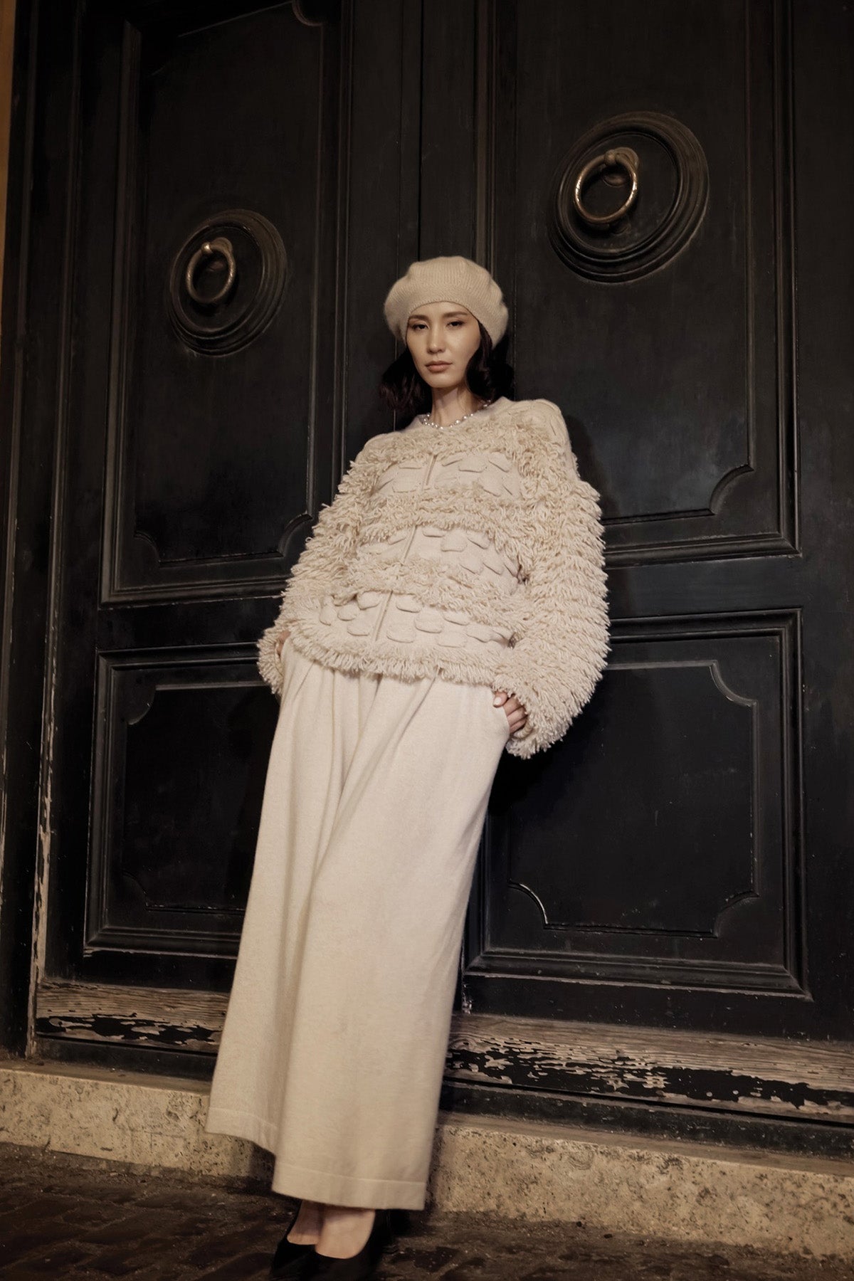 Fluffy Cashmere Cardigan