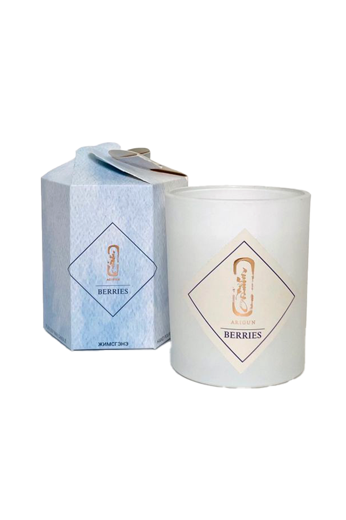 Soy wax candle berrier smell
