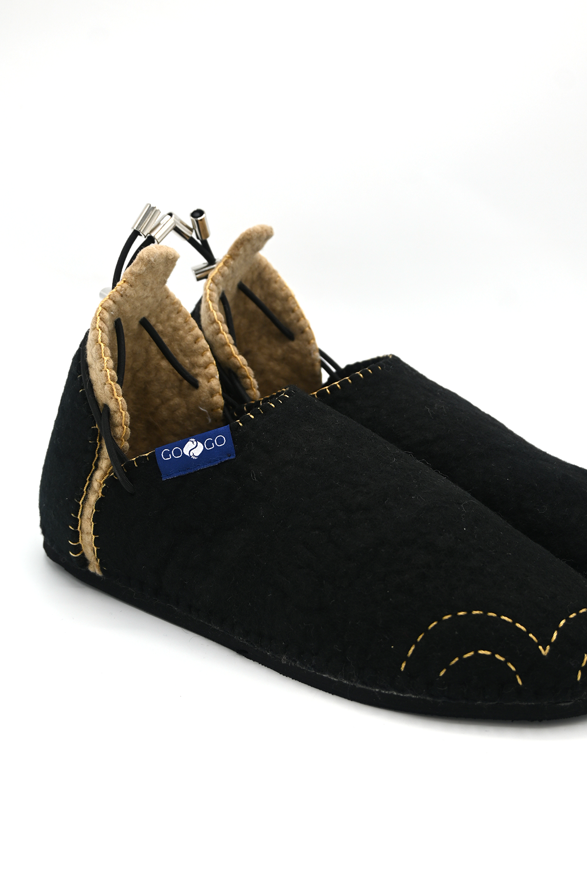 Handmade Wool Shoes Black