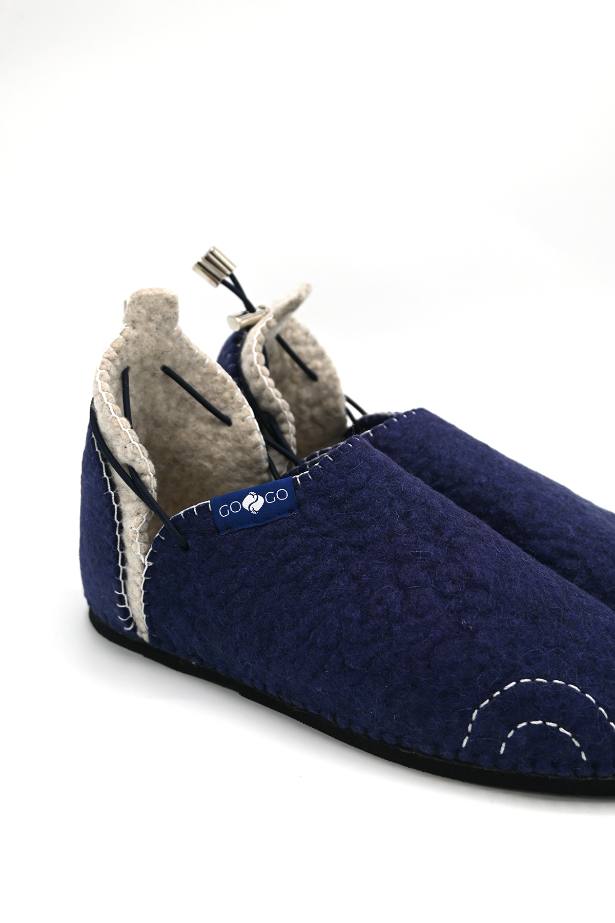 Handmade Wool Shoes Blue