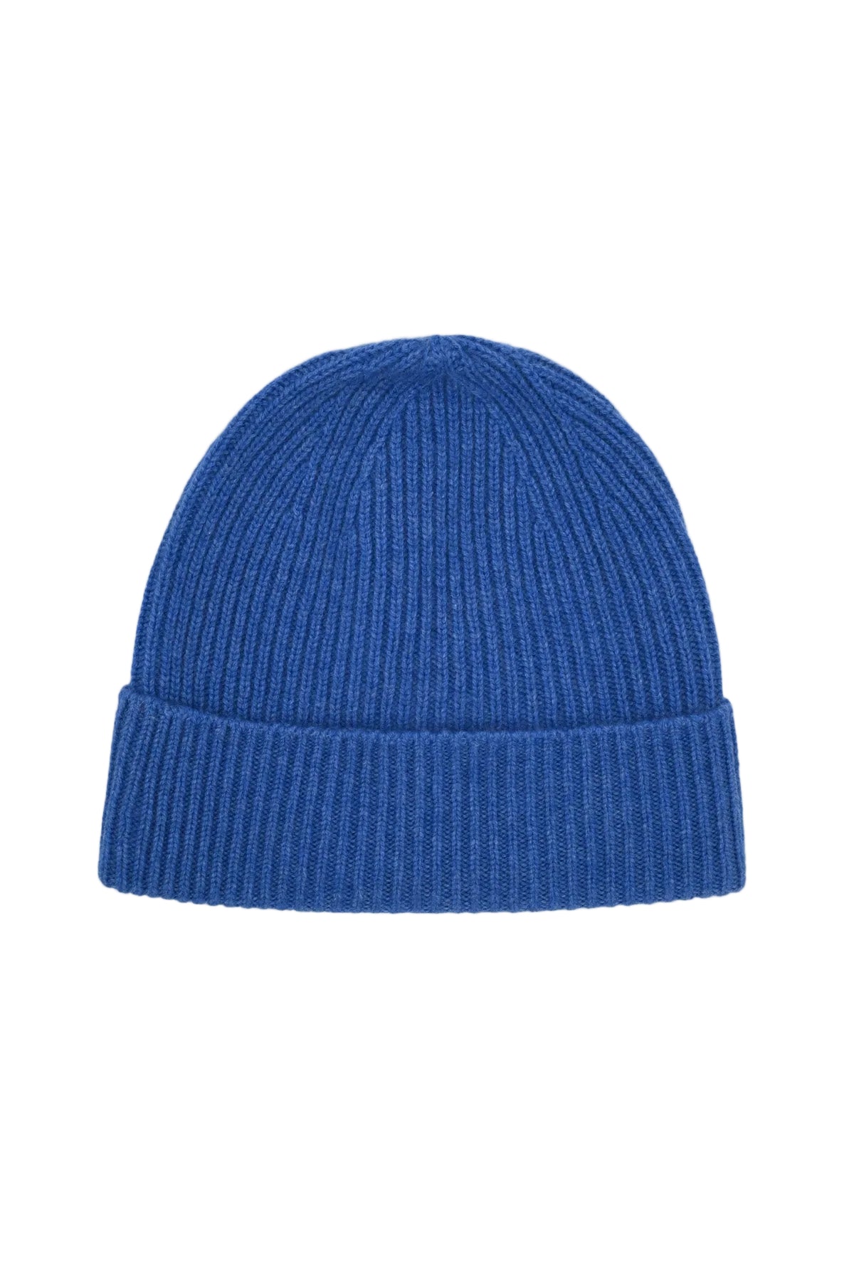 Ribbed Knit Cashmere Beanie