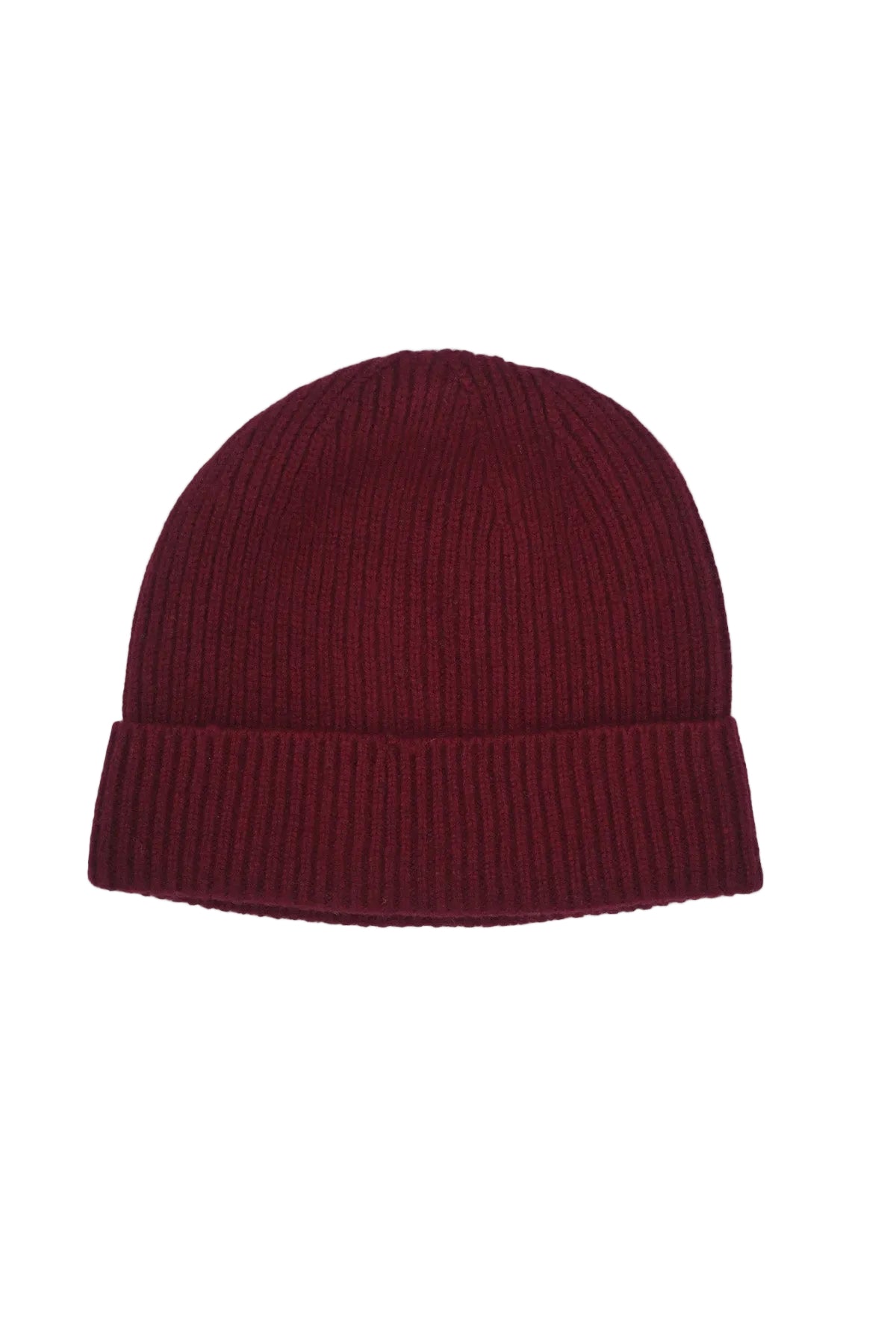 Ribbed Knit Cashmere Beanie