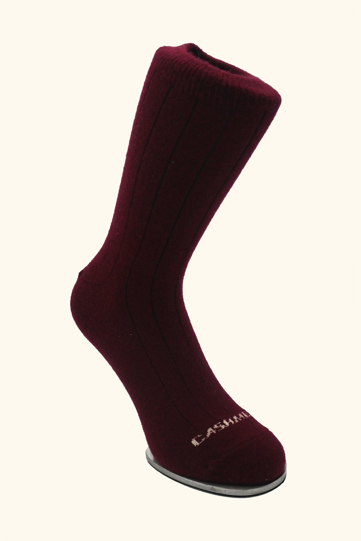 Burgundy Cashmere Socks