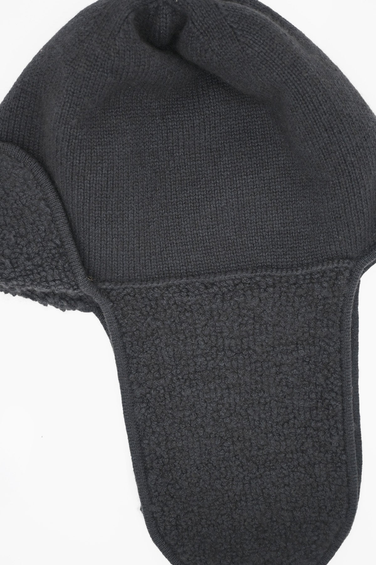 Dark Grey Cashmere Trapper Hat