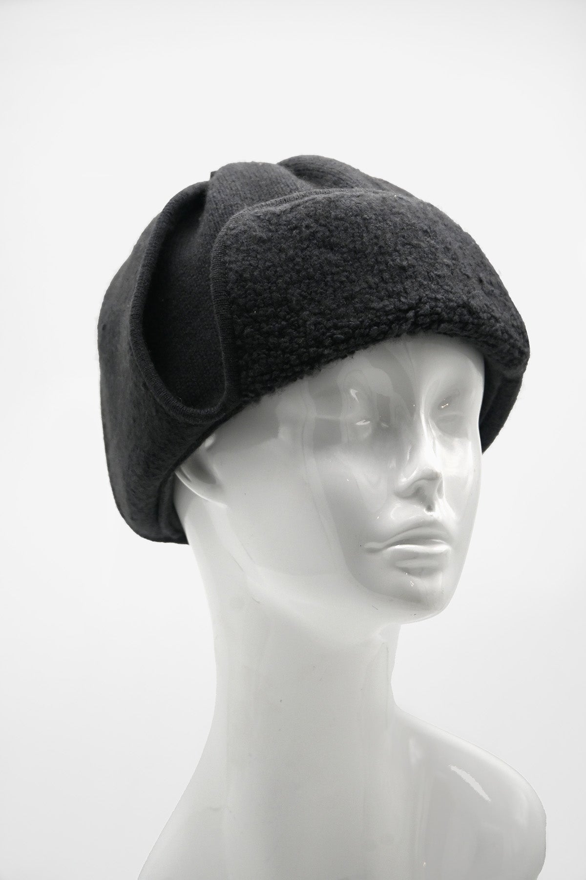 Dark Grey Cashmere Trapper Hat