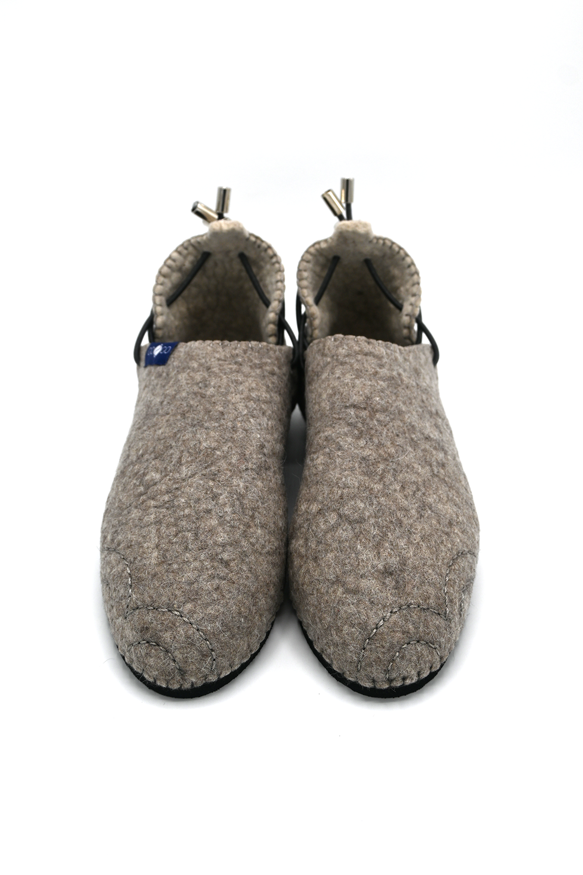 Handmade Wool Shoes Grey