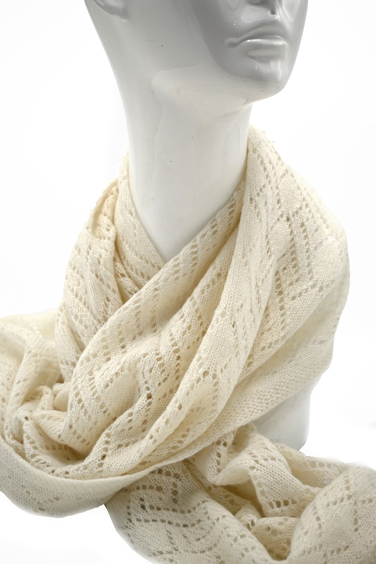 Open-knit Cashmere Shawl