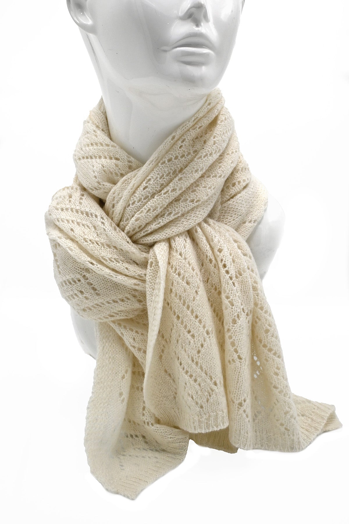 Open-knit Cashmere Shawl